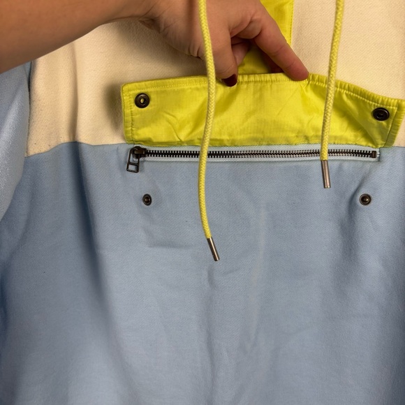 LL Bean Signature Women’s Anorak Colorblock Sweatshirt Large Gorpcore Strewtwear - Picture 5 of 14